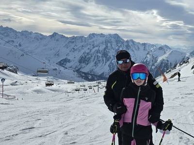Skipiste im Skigebiet in Ischgl