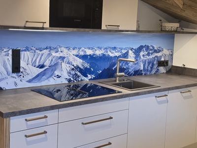 K�che der Ferienwohnung Herzwerk im Haus Wintertraum in Ischgl
